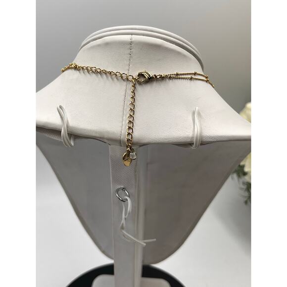 Betsey Johnson Teal & Gold
Frog Pendant Necklace Two-Row Necklace goldtone tree - Picture 9 of 11